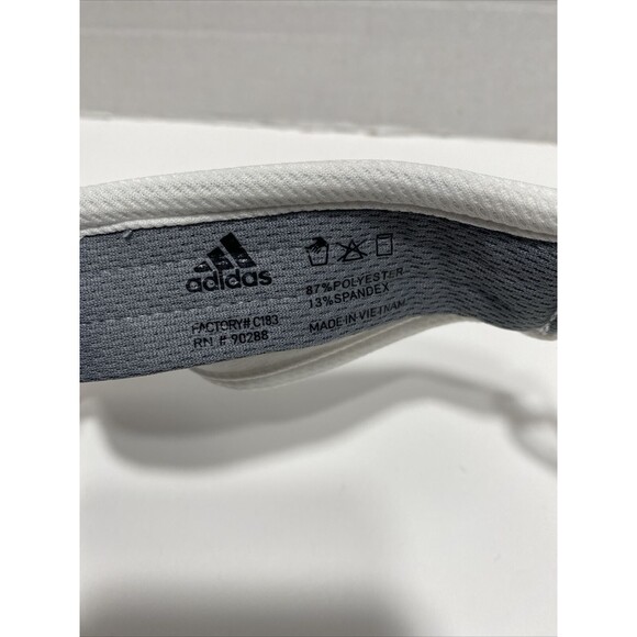 Adidas Aeroready Woman's Superlite Visor Hat White Golf Tennis OSFA Adjustable - Picture 9 of 9